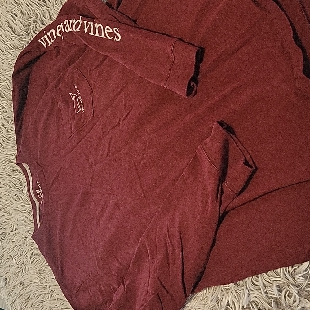 Vineyard vines Marron ls top